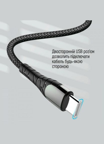 Дата кабель USB TypeC to Type-C 2.0m PD Fast Charging 65W 3A grey (CW-CBPDCC039-GR) Colorway usb type-c to type-c 2.0m pd fast charging 65w 3a (268143133)