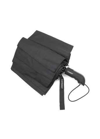 Чёрный зонт мужской thebest 143 полный автомат черный антиветер средний (365263780)