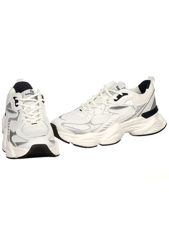 Белые демисезонные женские кроссовки из текстиля спортивные Baas
