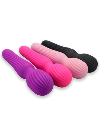 Вібратор 10 режимів вібрації ребристий кліторальний силікон USB зарядка No Brand (366665303)