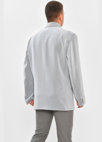 Піджак чоловічий однотонний темно-сірого кольору Let's Shop (341249146)