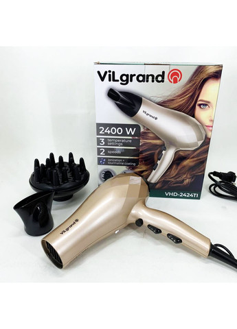 Фен VHD 2424TI. Цвет: бежевый Vilgrand (364663607)