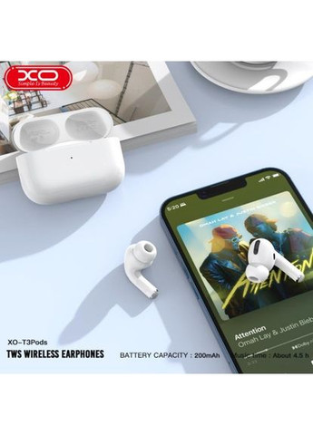 Наушники беспроводные T3 Pods bluetooth headset Белые XO (370613765)