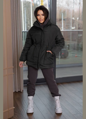 Сіра жіноча курточка колір сірий р.42/44 449524 New Trend
