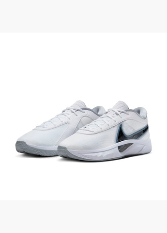 Белые всесезонные кроссовки унисекс giannis freak 6 white fj7792-102 Nike