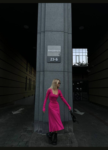 Малинова ділова, повсякденний, кежуал, вечірня жіноча сукня кльош FINO Mode