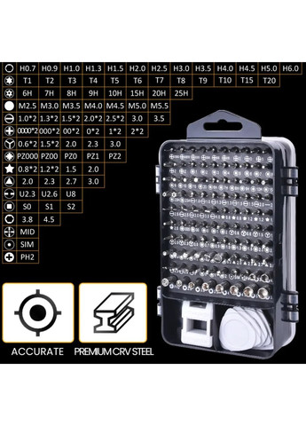 Набор отверток 115 в 1 инструмент для ремонта (PW-S115V1) No Brand (370392706)