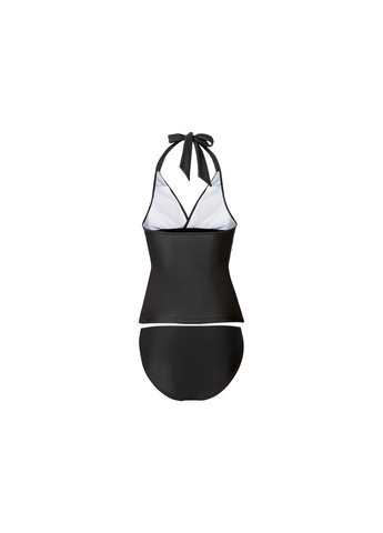 Черно-белый купальник раздельный танкини для женщины lycra® 348080 черный, белый бикини Esmara С открытой спиной, С открытыми плечами