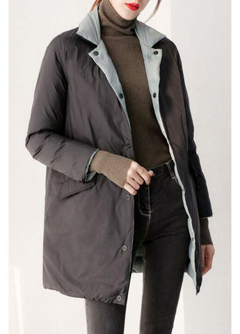 Блакитна демісезонна жіноча демісезонна пухова куртка темно-синій Forza Viva