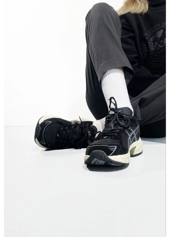 КРОССОВКИ ЖЕНСКИЕ ASICS GEL-1130 BLACK АСИКС ГЕЛЬ 1130 ЧЕРНЫЕ No Brand чёрные демисезоны (392027199)