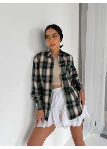 Фланелева жіноча сорочка в клітку Fashion (382225240)