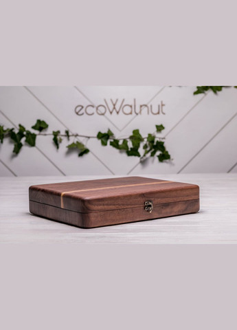 Цельная шкатулка для двенадцати часов с деревянной крышкой EcoWalnut (295443838)