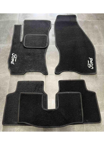 Ворсові килимки в салон для Ford (2000-2007)/Форд Мондео /Чорні, 5шт Beltex Mondeo (360617999)