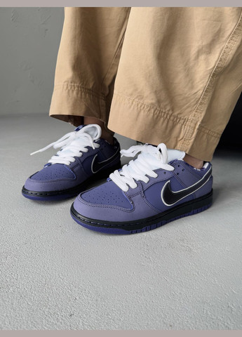 Фиолетовые демисезонные кроссовки мужские и женские nike sb dunk low purple lobster | найк сб данк фиолетовые No Brand