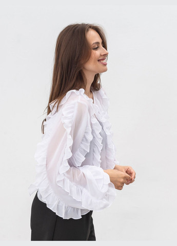 Белая летняя блуза romashka Ромашка Патос