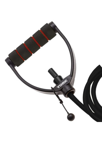 Эспандер трубчатый с ручками York 17- 20кг, черный York Fitness (301865671)