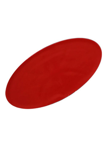 Эмблема руля надпись Stinger черная с хромом (фон в точку) 61х33 мм (на скотче) Kia (369610811)