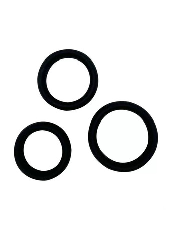 Набор эрекционных колец Sensual Pleasure Rings черные Alive (351382240)