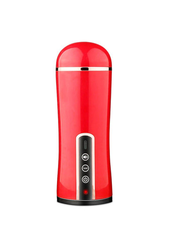 Чоловічий мастурбатор з вібрацією та звуком (червоний, USB) Pretty Love (284279165)