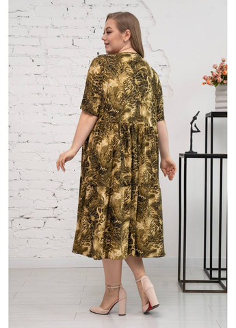 Оливкова повсякденний трикотажне літнє плаття міа оливкове Tatiana