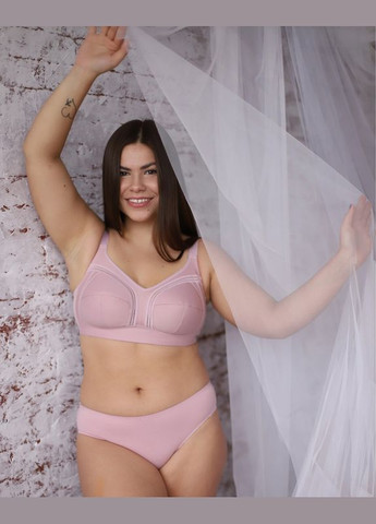 Рожевий бюстгальтер без кісточок з м'якою чашкою Elita без кісточок