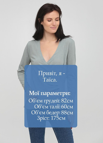 Серая блуза No Brand