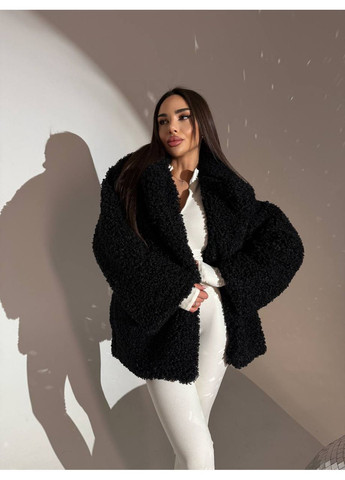 Женская шуба оверсайз из искусственного меха каракуль MonCher (371257712)