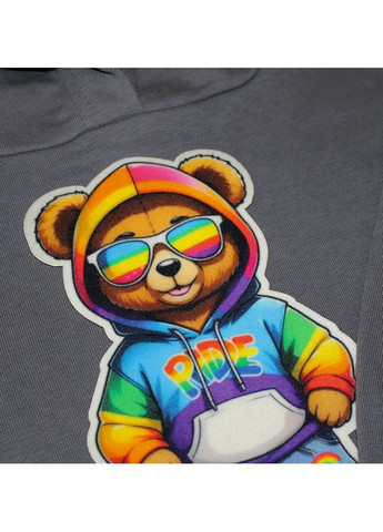 Нашивка тканева фігурна "Ведмедик ride" (1039) No Brand (363319999)