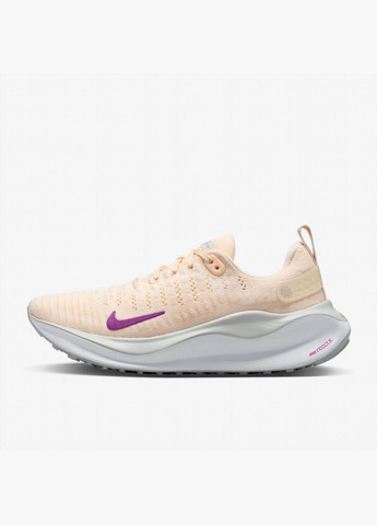 Кроссовки женские Reactx Infinity Run Flyknit 4 Beige DR2670-800 Nike бежевые (333651854)