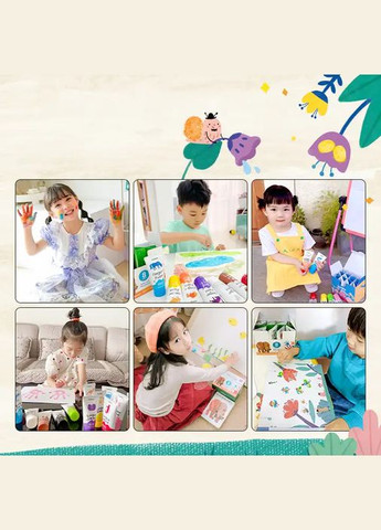 Дитячі пальчикові фарби 8 кольорів ( MD4110 ) MiDeer (338435356)