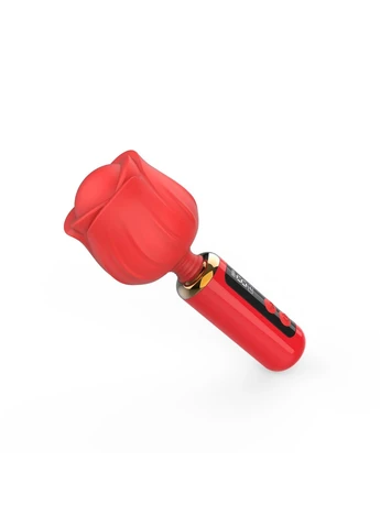 Вибромассажер Rose Mini Massage Wand Vibrator, головка в виде розы, 9 режимов Loviss (392139964)