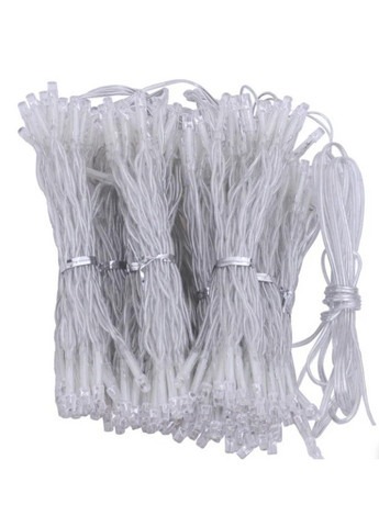 Гірлянда штора Водоспад 240-WW led 2м х 2м (силіконовий провід з подовженням) Холодний білий No Brand (331640366)