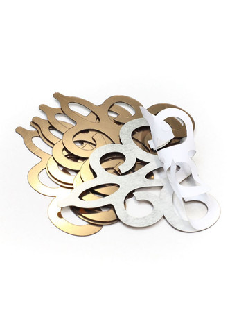 Дзеркальна настінна акрилова наклейка для декору стін Вензель 9.8х9.7 см 6 шт. Ваша Світлість (366334548)