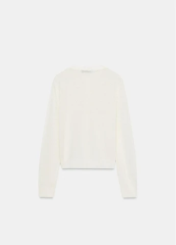Молочний літній светр Zara