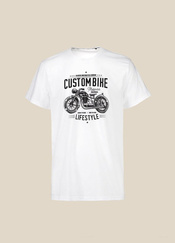 Біла футболка з принтом чоловіча p-mb02315 shop (2000990675569) LAWA