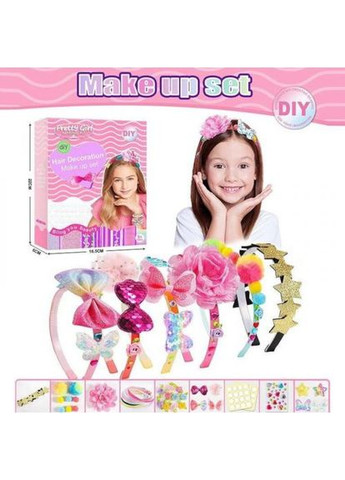 Набір прикрас із 6 обручів MIC декоративні елементи для творчості текстильні наклейки-фіксатори ProDobro (367092379)