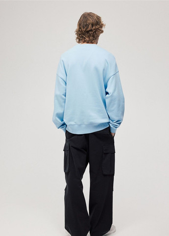 Світшот H&M - крій блакитний кежуал - (278110894)