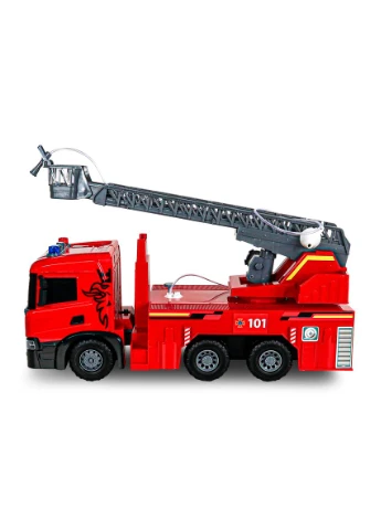 Автомодель серии Super Big Truck – Пожарная машина Scania (свет, звук, функц. воды) TechnoDrive (401684915)