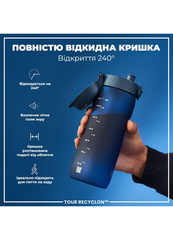 Бульбашка для води 750 мл. (ЕКО пляшка) BPA Free, Navy ION8 (362915617)