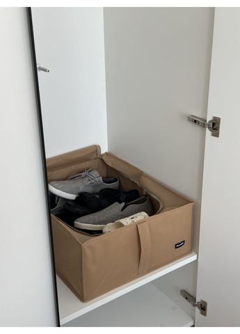 Органайзер со съемной перепонкой для хранения вещей с крышкой 50*41*18 см (белый) Organize (356473628)