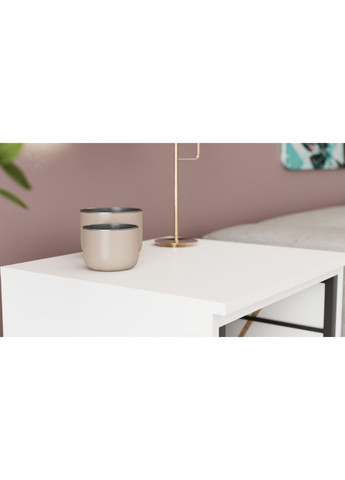 Стол-тумба трансформер Смарт 2/1 750x1450x500 Черный металл ДСП Белое 16 мм (FRD-105095) Ferrum-decor (365444980)