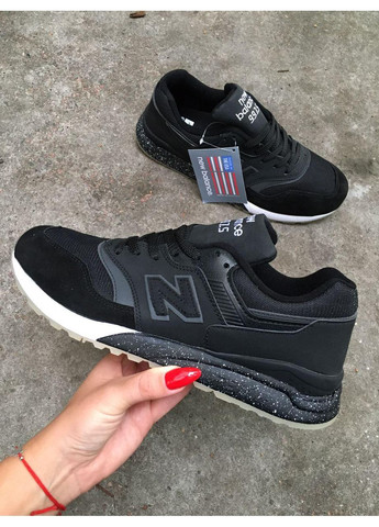 Черные демисезонные кроссовки мужские new balance 997.5 black white нью беланс 997 No Brand