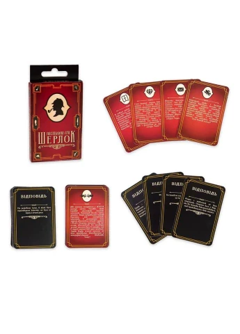 Карточная настольная игра «Шерлок» 30338 на русском языке 36 карт No Brand (339776618)