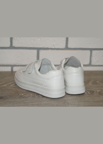 Білі осінні кросівки дитячі білі ABA 206-1