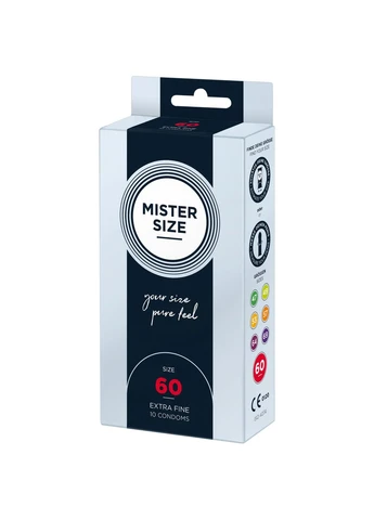 Pure feel – 60 (10 condoms), толщина 0,05 мм – CherryLove Mister Size (296930471)