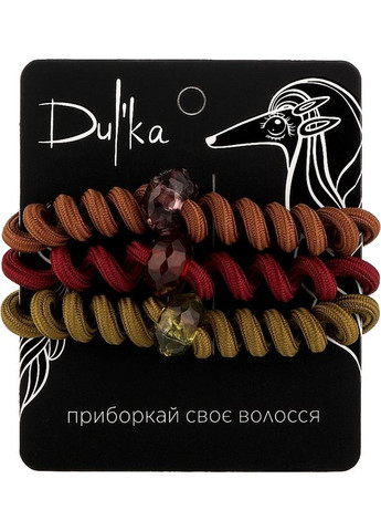 Набір гумок для волосся UH716844 Сріблястий 3.5 см 3 шт(UH716844) Dulka (285790046)