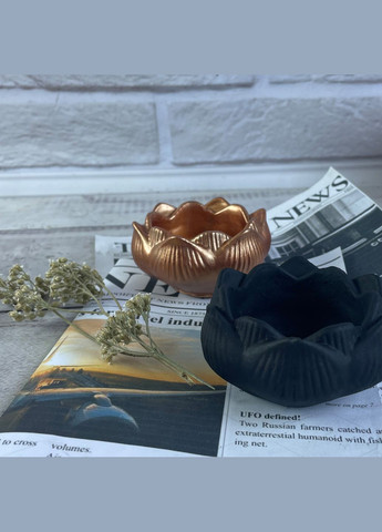 Гипсовый подсвечник - Лотос в ассортименте Белый No Brand (322347578)