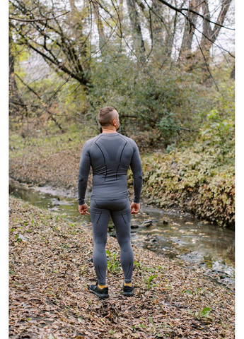 Сірий демісезонний термобілизна чоловіча active комплект (футболка+штани) utrum-021-grey, s/m Tramp