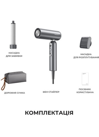 Фен-стайлер Pocket Hair Dryer Gray (AHD51-GR) Dreame (324021686)