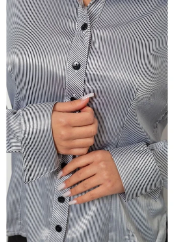Сорочка класична в смужку, колір біло-чорний, 230R64-1 Ager (386608558)